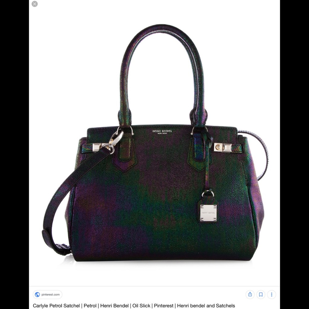 ISO Henri Bendel petrol/oil slick Carlyle